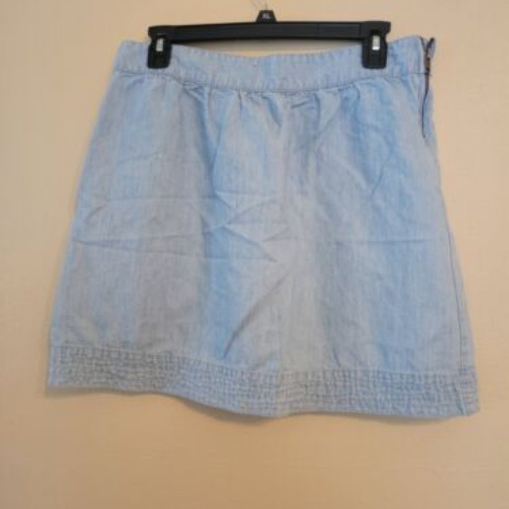 Denim Skirt Ann Taylor Loft Light Jean Size 10